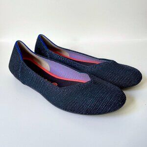 Rothy's Limited Edition Metallic Blue Flat - 9.5